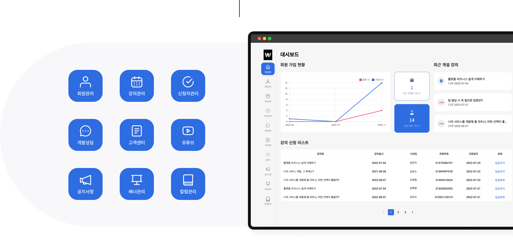 위드인사이트 어드민 이미지